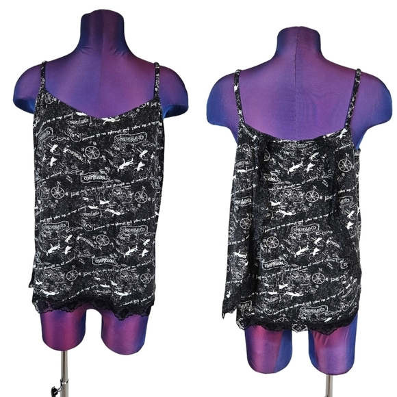Disney Peter Pan Neverland Sleeveless‎ Lightweight Cami Size Large Women's U48 - Picture 1 of 11